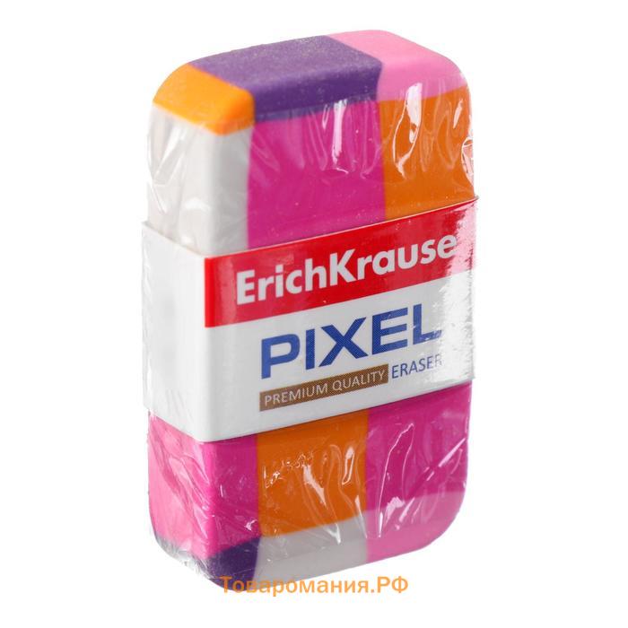 Ластик ErichKrause "Pixel", мягкий, гипоаллергенный, микс (цена за шт)