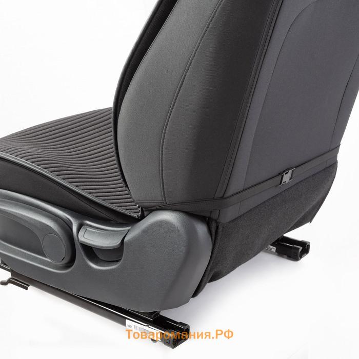 Накидки на передние сиденья Car Performance, 2 шт, fiberflax (лен), чёрный