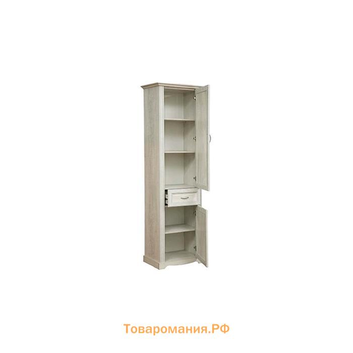 Шкаф-пенал «Сохо» 32.04-01, 654 × 424 × 2120 мм, цвет бетон пайн белый / бетон пайн патина