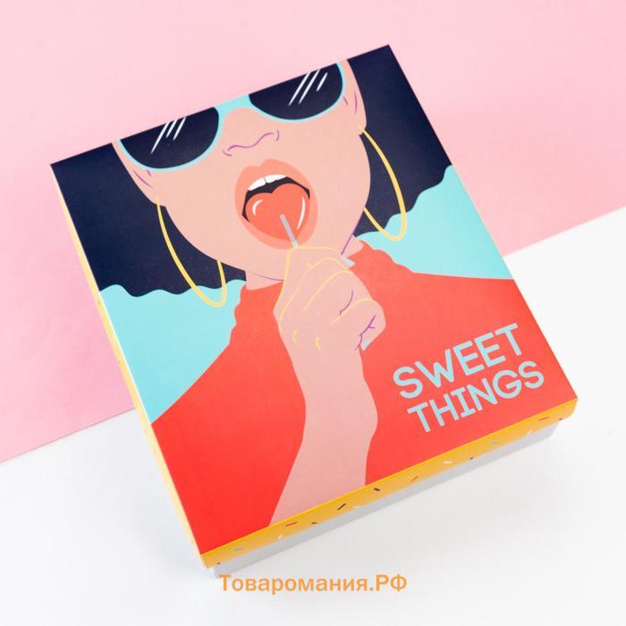 Набор подарочный "Sweet things" полотенце и аксессуары