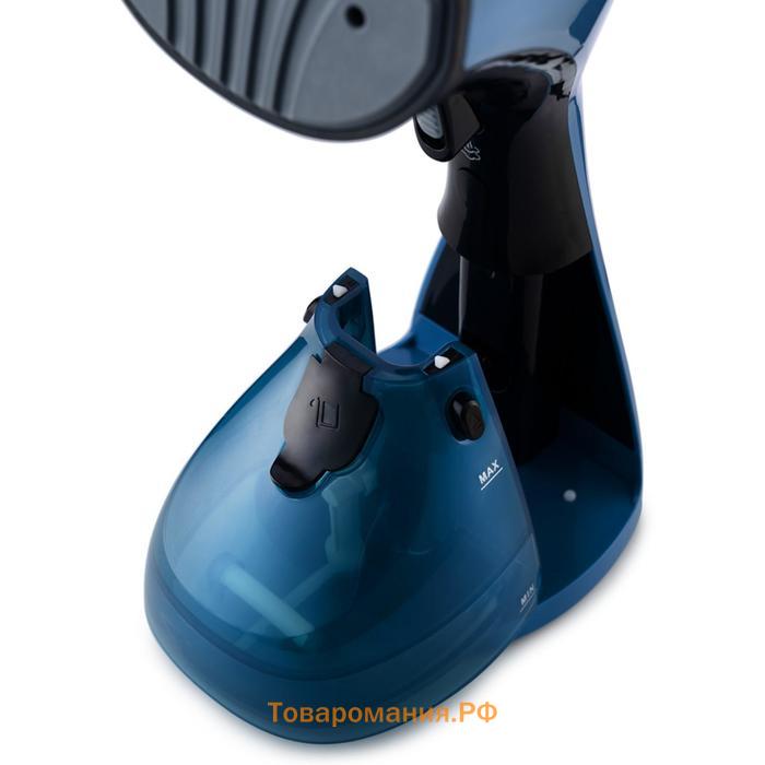 Отпариватель Kitfort КТ-972, ручной, 1630 Вт, 0.25 л, 20 г/мин, шнур 2 м, чёрно-синий