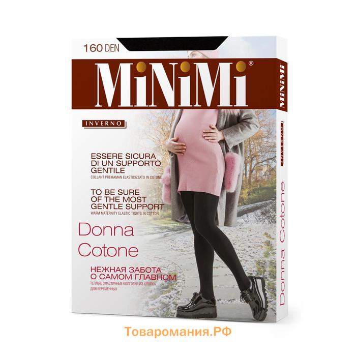 Колготки женские MiNiMi Donna Cotone, 160 den, размер 2, цвет nero