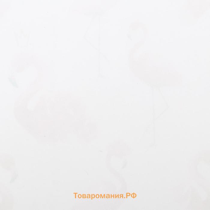 Набор бумаги упаковочной глянцевой "Фламинго", 2 листа 50 × 70 см