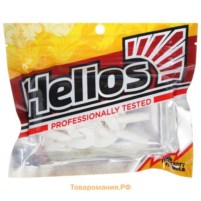 Твистер Helios Credo Double Tail White, 5 см, 10 шт. (HS-27-001)