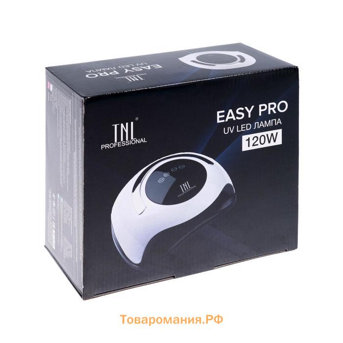 Лампа для гель-лака TNL Easy Pro, UV/LED, 120 Вт, 36 диодов, таймер 10/30/60/99 с, белая