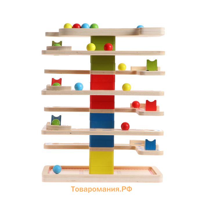 Детская развивающая игра «Скати шарики» 24 × 14 × 31 см