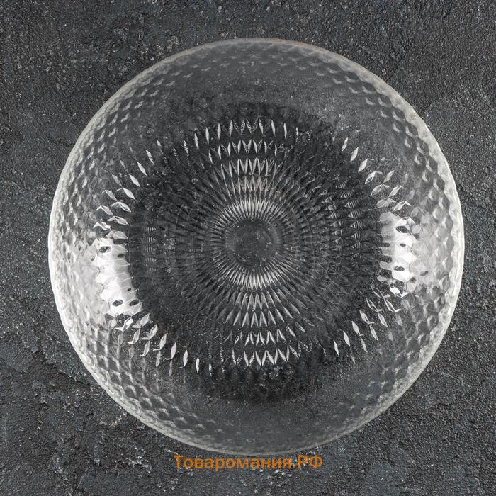 Тарелка глубокая стеклянная «Идиллия», d=18 см