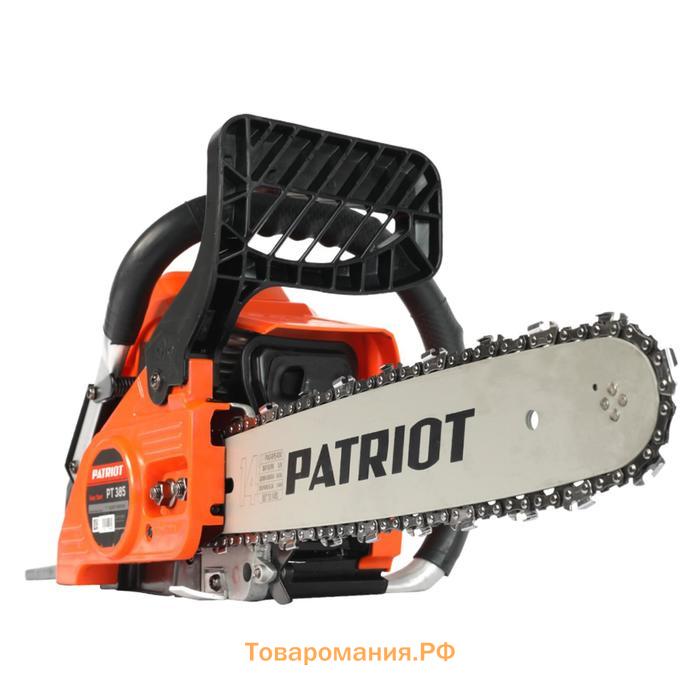 Пила цепная бензиновая PATRIOT PT385, 1.47 кВт, 14''/35 см, 3/8, 52 звена, Easy Start