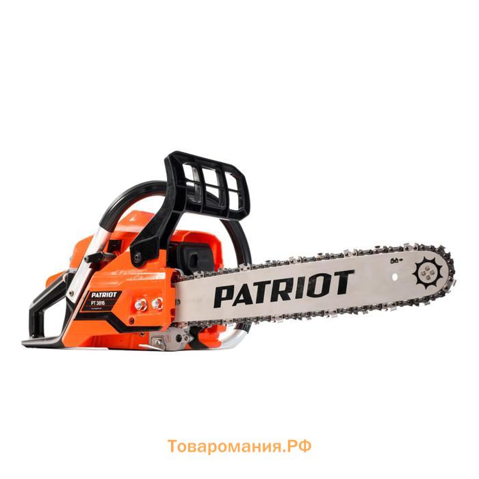 Пила цепная бензиновая PATRIOT PT3816, 1.5 кВт, 16"/40 см, 3/8, 57 зв., 12000 об/мин