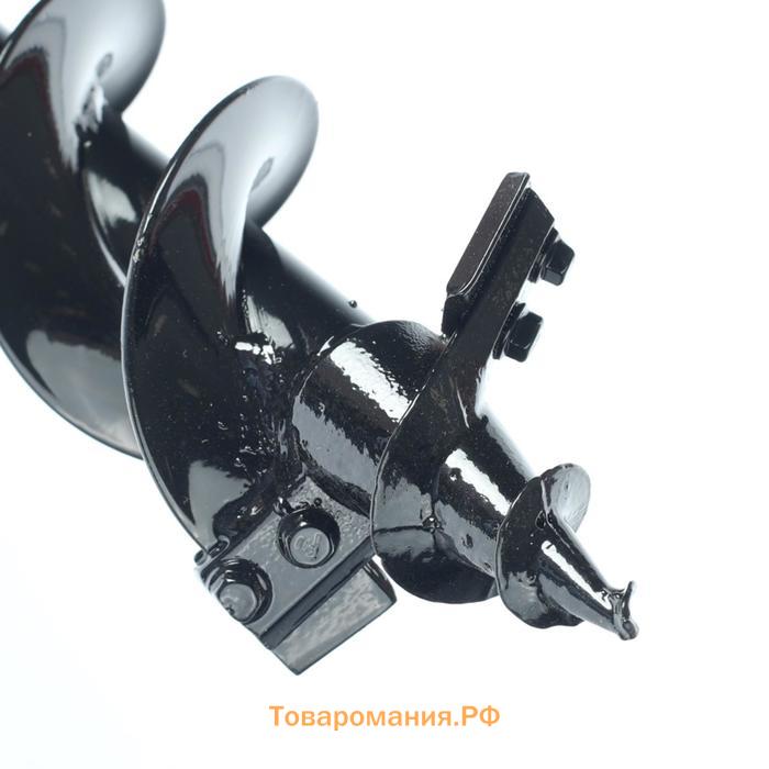 Шнек для бензобура PATRIOT D80B, 80х800 мм, двухзаходный, сменные ножи