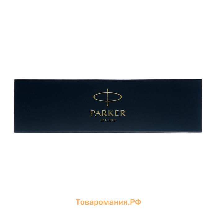 Ручка перьевая Parker IM Achromatic Black BT корпус из нержавеющей стали, чёрный матовый, синяя (2127741)