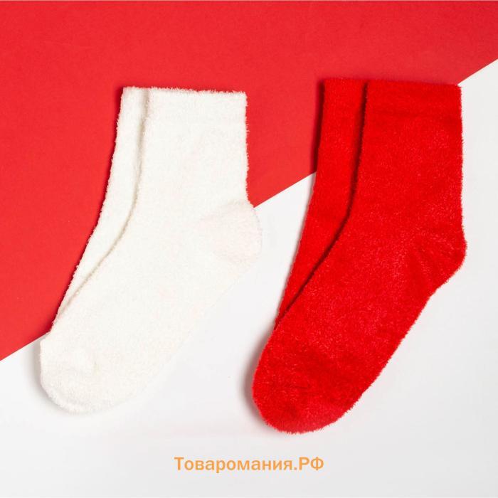 Новогодний набор носков KAFTAN "Корги" размер 36-40 (23-25 см), 2 пары