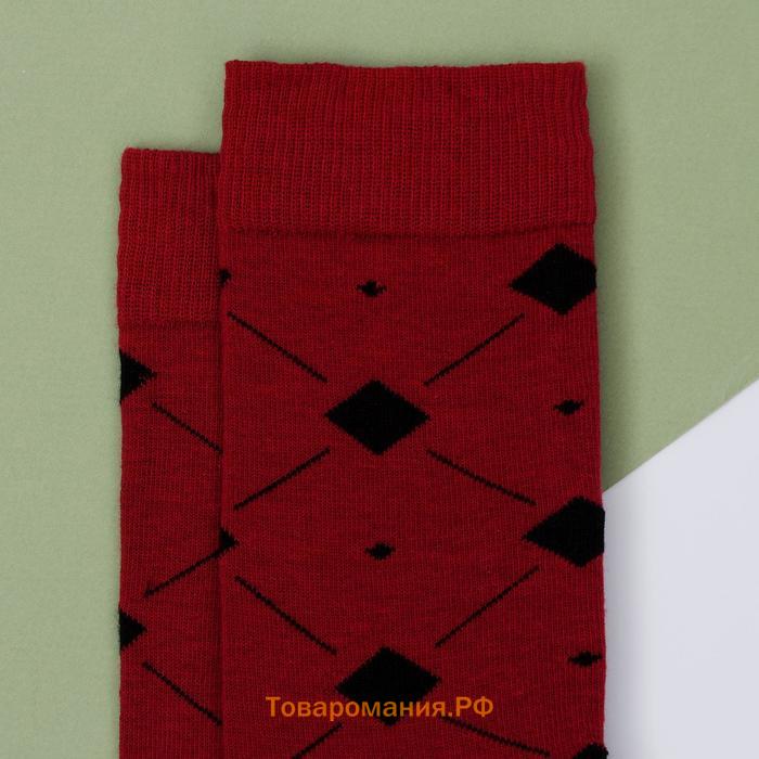 Носки Pattern bordo р. 39-40 (24-26 см)