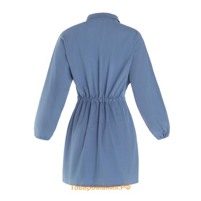 Платье летнее женское с кулиской MIST размер 44-46, цвет синий