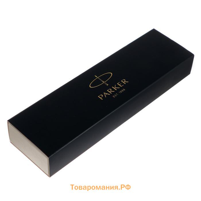 Ручка перьевая Parker IM Premium F323, Black GT F, корпус из нержавеющей стали, синие чернила (1931646)