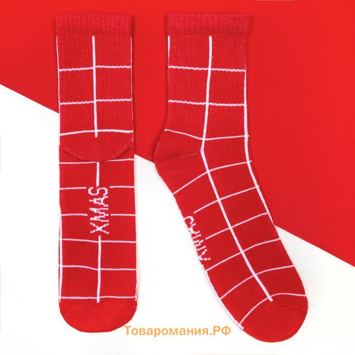 Набор новогодних женских носков KAFTAN "Xmas" р. 36-39 (23-25 см), 2 пары
