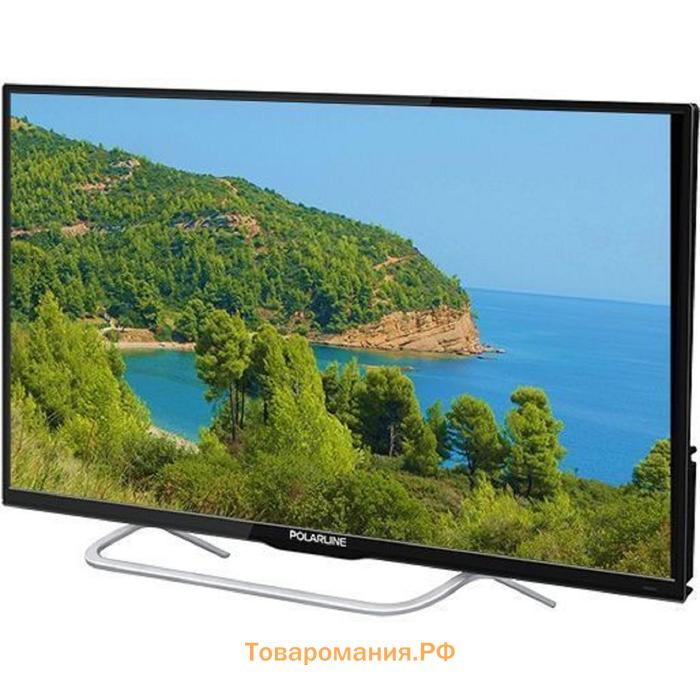 Телевизор PolarLine 43PL51TC, 43", 1920х1080, DVB-T2/C, 3xHDMI, 2xUSB, чёрный