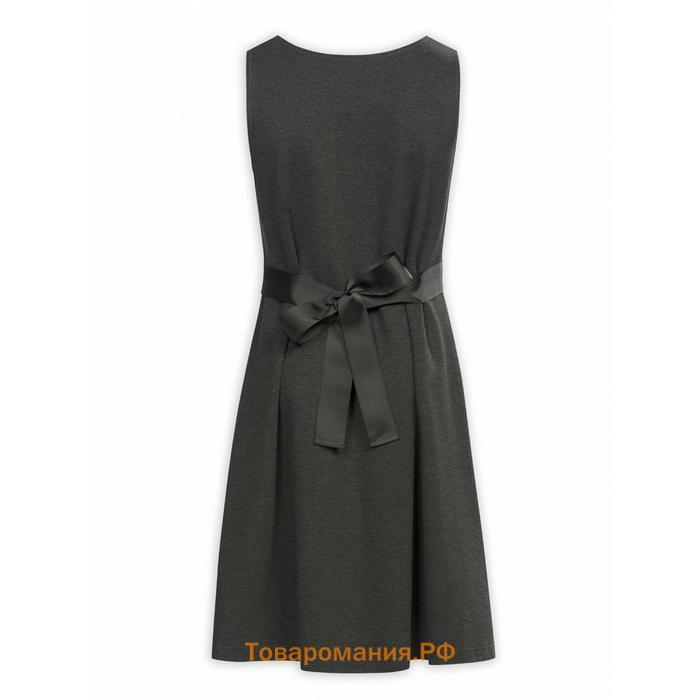 Платье для девочек, рост 134 см, цвет тёмно-серый