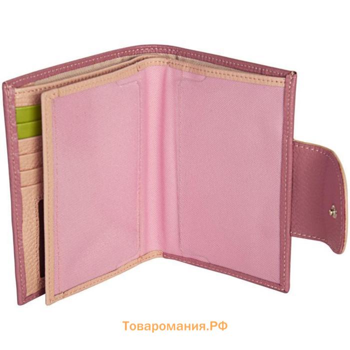 Обложка для автодокументов и паспорта, цвет розовый