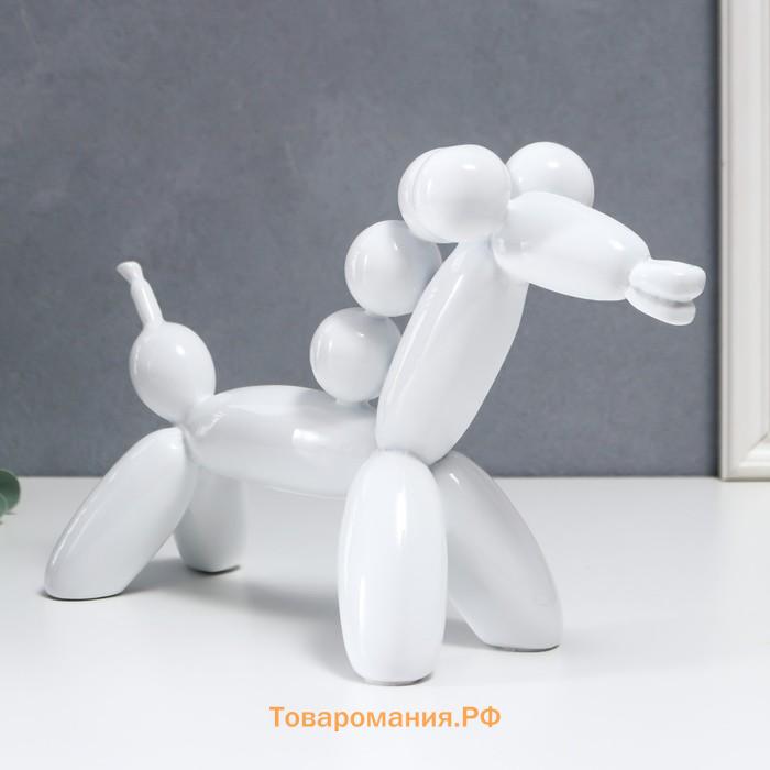 Сувенир полистоун "Воздушный шарик - лошадка" белый 18х8х28 см