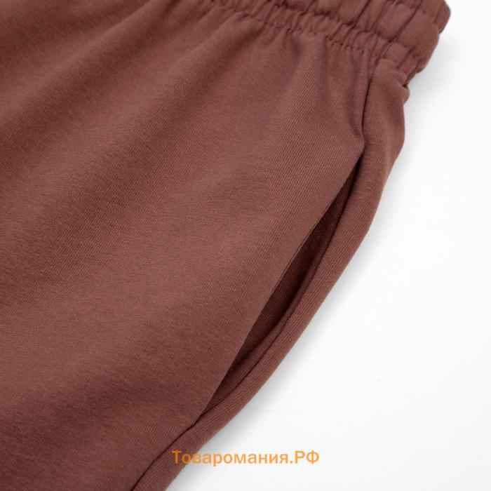 Костюм женский (джемпер, брюки) MINAKU: Casual Collection цвет шоколадный, размер 48