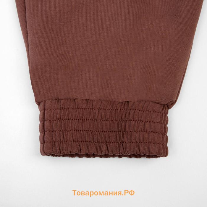Костюм женский (джемпер, брюки) MINAKU: Casual Collection цвет шоколадный, размер 48