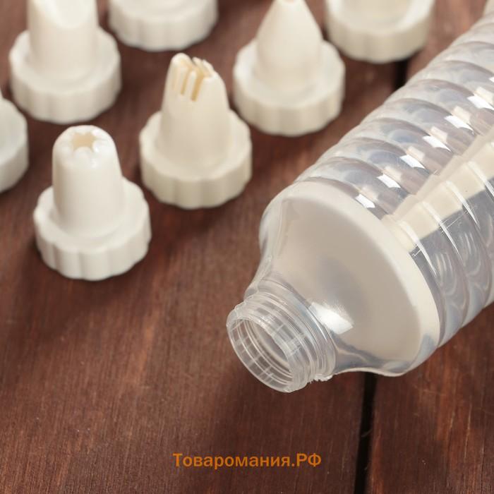Шприц кондитерский  «Повар», 19×5 см, 8 насадок
