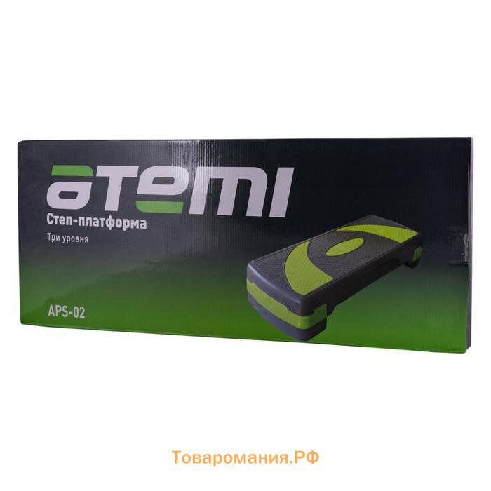 Степ-платформа Atemi APS02, размер 78х29х20 см, 3 уровня