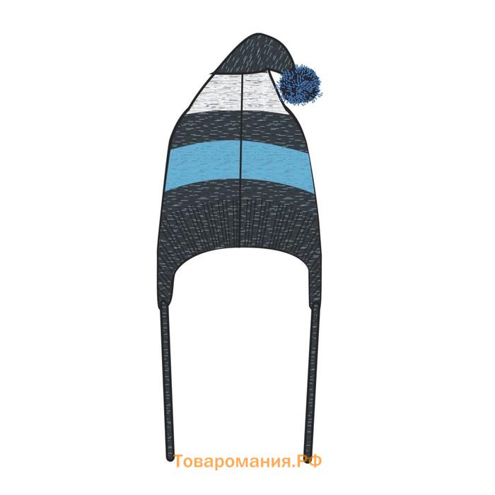 Комплект вязаный для мальчика: шапка и снуд, размер 46