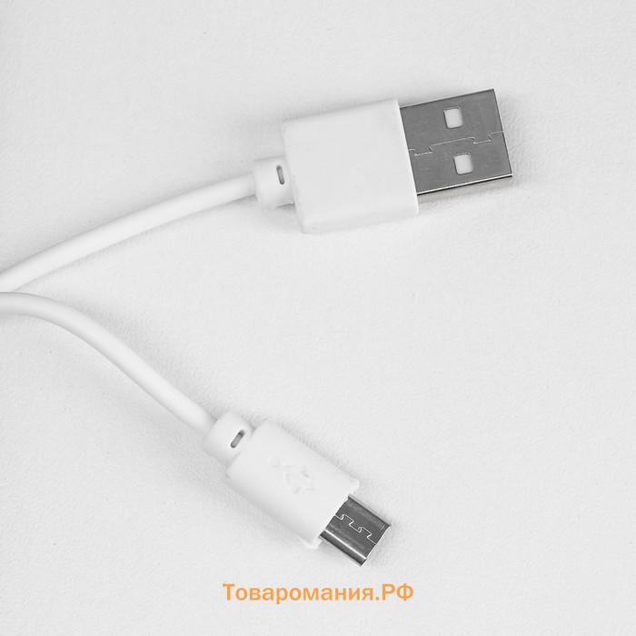 Ночник "Космонавт" LED 1.5Вт USB АКБ белый 9,5х8х10,5 см RISALUX