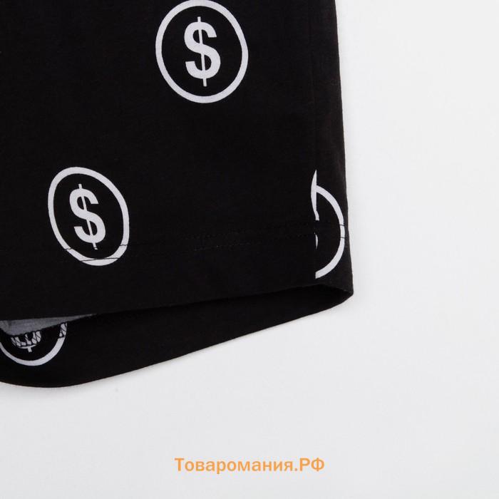 Пижама мужская KAFTAN "Money" р.48, черный