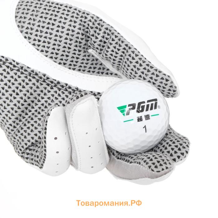 Мячи для гольфа PGM Power Distance, двухкомпонентные, d=4.3 см, набор 12 шт