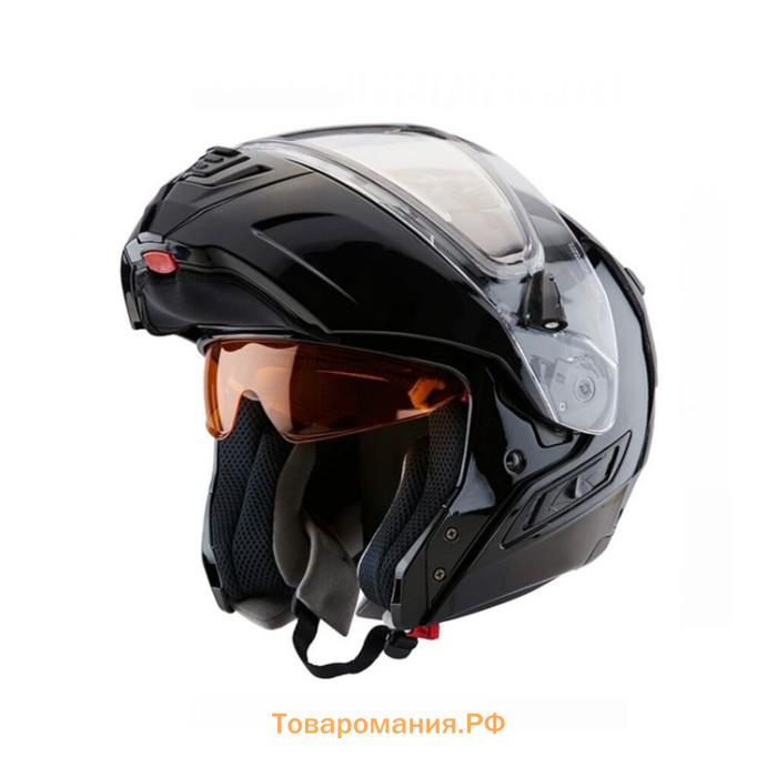 Шлем снегоходный ZOX Condor, стекло с электроподогревом, глянец, размер XL, чёрный