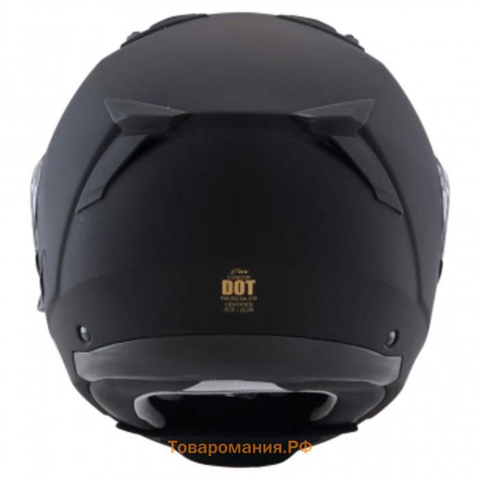 Шлем снегоходный ZOX Condor, стекло с электроподогревом, матовый, размер XS, чёрный