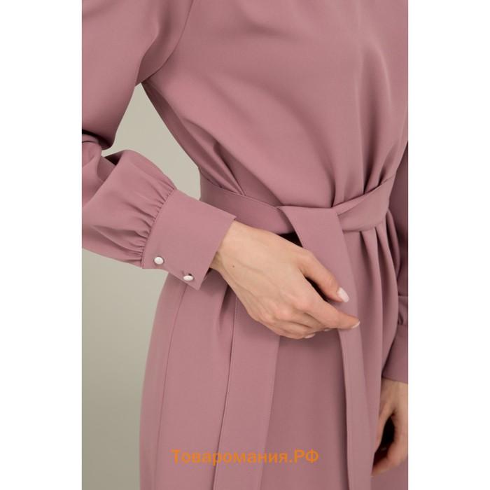 Платье женское, размер 46, цвет розовый