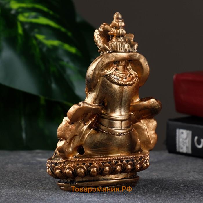 Фигура "Кубер-бог богатства" бронза, 11х7х6см