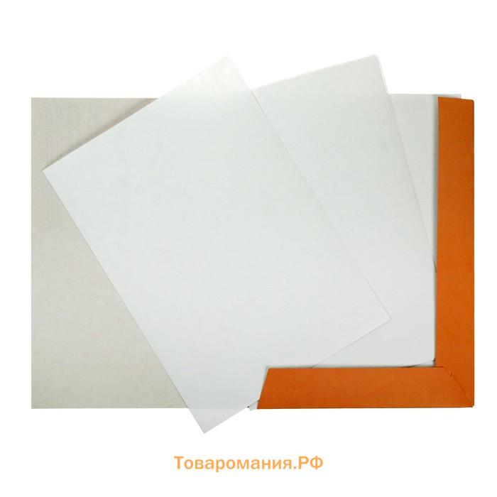 Бумага для пастели, А4, 15 листов, в папке с клапаном, блок 180 г/м2