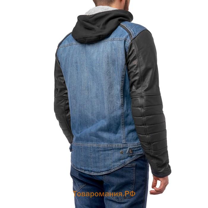 Куртка текстильная MOTEQ Groot, мужская, синий/черный, L