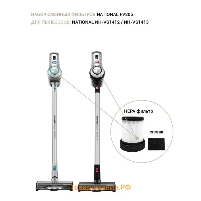 Фильтр National FV206 для вертикальных пылесосов: NH-VS1412/NH-VS1413