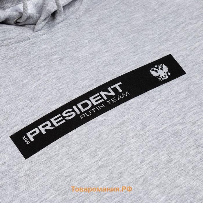 Худи President, размер L, цвет серый