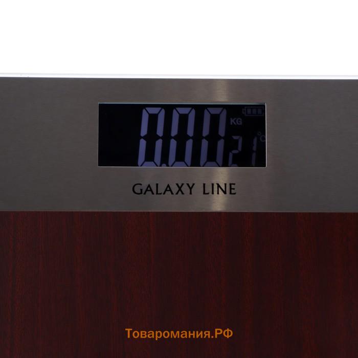 Весы напольные Galaxy LINE GL 4825, электронные, до180 кг, 2хААА (в комплекте)