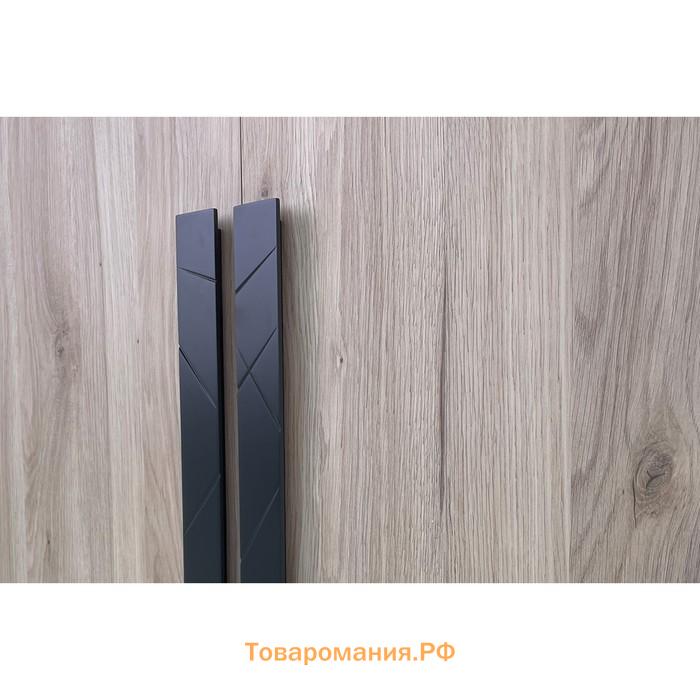 Шкаф двухдверный «Лайк 55.01», 800 × 550 × 2100 мм, цвет дуб мария / графит