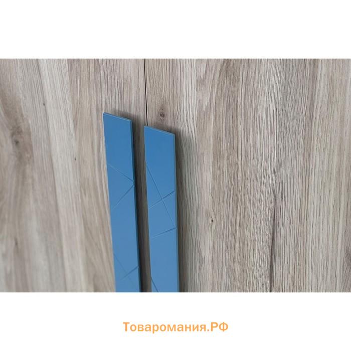 Шкаф двухдверный «Лайк 55.01», 800 × 550 × 2100 мм, цвет дуб мария / индиго