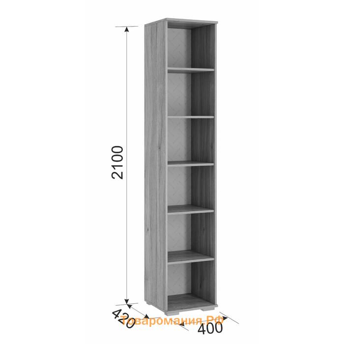Шкаф однодверный «Лайк 07.01», 400 × 420 × 2100 мм, цвет дуб мария / графит