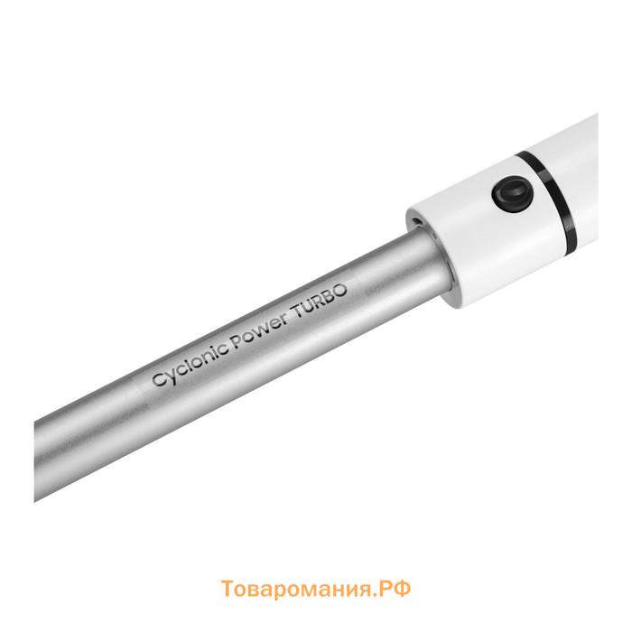 Пылесос вертикальный беспроводной MAUNFELD MF-2034BK PRO, 250 Вт, 0.65 л, бело-чёрный