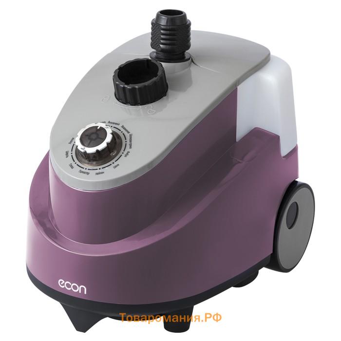 Отпариватель econ ECO-BI2004S, напольный, 2000 Вт, 60 г/мин, 2 режима, фиолетовый