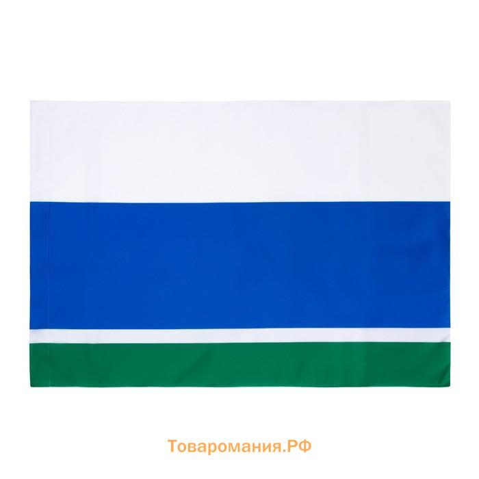 Флаг Свердловской области, 90 х 135 см, двусторонний, полиэфирный шелк, без древка