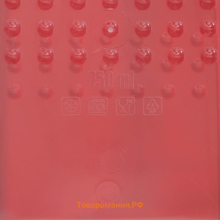 Набор контейнеров пищевых «Asti», 3 шт, 750 мл, 18,5×12×7,8 см, прямоугольные, цвет красный