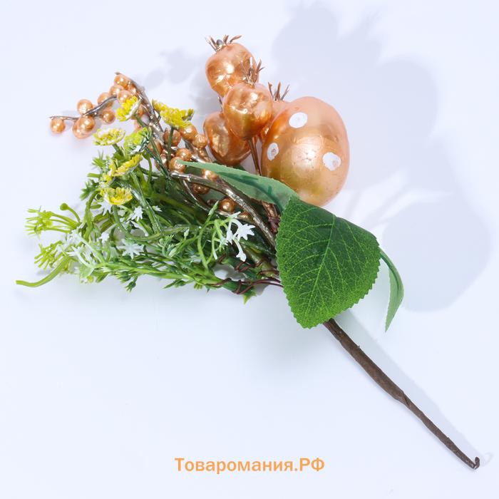 Пасхальный декор «Яйца оранжевого цвета» 7×14×25 см
