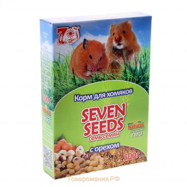 Корм Seven Seeds для хомяков, с орехами, 500 г